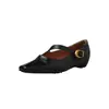 Zapatos Mary Jane de piel de oveja de capa superior desgastada para mujer, nuevo estilo vintage de otoño, puntera cuadrada, correa única, tacón bajo, zapatos de corte bajo de una sola pieza