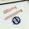 Adecuado para Correa de Reloj Huawei Gt7/4 Watch6/4 Gt3Pro Pulsera de Estrella y Luna Cuero de Lujo Ligero Correa de Reloj de Moda