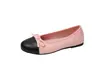 Zapatos planos sin cordones tipo moño para mujer, nuevo estilo primavera y otoño 2025, mocasines de punta redonda, bailarinas de punta baja para mujer