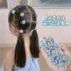 Cuerda para el pelo de princesa Elsa Azul Congelado para niñas, Dibujos animados, Dulce, Alta elasticidad, Cuerda para el pelo, Goma para el pelo