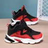 Zapatos Deportivos para Niños Transfronterizos Niños Otoño Nuevo Cuero Impermeables Medianos y Grandes Niños Resistentes al Desgaste Zapatos de Baloncesto