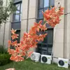 Flores artificiais de estrela de cinco pontas estilo Monet com 2 hastes, flores falsas para decoração de casamento e casa, atacado