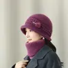 Sombrero de Madre de Mediana Edad para Mujer Invierno Cálido Lana Tejido para Mediana Edad y Ancianos Abuela y Anciano Otoño e Invierno