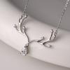 Collar de plata esterlina s925 mujeres todo el camino tú asta cadena clavícula primavera temprana 2022 Nuevo exquisito diamante 7633