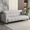Sofá Minimalista para Apartamentos Pequenos, Sofá Dobrável Simples, Sofá-Cama Dobrável de Luxo Duplo em Tecido para Escritório