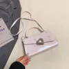 Tendência de Moda 2026 Bolsa Transversal de Ombro Único Casual Feminina Estilo Novo de Verão Temperamento Elegante Personalidade Simples Bolsa Quadrada Pequena