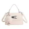 Bolso Pequeño de Alta Gama con Patrón de Lichi para Mujer 2026 Nueva Moda Versátil Bolso Cruzado Exquisito Super Popular Bolso de Mano Bolso Cuadrado Pequeño