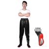 Pantalones de agua con fondo de acero, pantalones de lluvia de medio cuerpo engrosados con botas de lluvia de una pieza, ropa de agua, pantalones de agua impermeables, equipo de pesca al por mayor