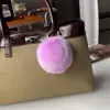 Chaveiro de imitação de pelo de coelho bola de tênis, um popular best-seller transfronteiriço, artigos esportivos de pelúcia, acessórios para raquete, brinquedo criativo para eventos