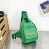 Bolso cruzado tipo mensajero con letras para niños, nailon, para niños y niñas, niños medianos y grandes, Otoño 2023, Nueva Moda, moda coreana, bolso de pecho, ins
