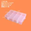 Caja de Plástico Transparente de 12 Compartimentos, Múltiples Especificaciones, para Joyería, Juguetes, Embalaje de Cuentas, Tornillos de Ferretería, Accesorios de Pesca, Caja de Almacenamiento