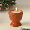 Amapola DIY Yeso de Aromaterapia Patrón de Reno Patrón de Tejido a Dos Agujas Frasco de Almacenamiento Taza para Velas Molde de Silicona
