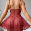Lencería de alta calidad de estilo nuevo europeo y americano, camisola sexy transparente seductora, best-seller de TikTok y Amazon, camisón