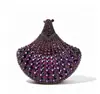 Bolsa de Festa Transfronteiriça Única Cravejada de Diamantes Pronta para Envio, Bolsa de Diamante com Caixa Rígida de Metal Vazado, Vestido de Banquete de Comércio Exterior