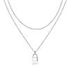 Amazon Moda Europea y Americana Collar Apilado Collar con Colgante Sencillo Diseño en Capas Cadena Personalizada Joyería Regalo para Mujeres