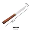Vajilla de acero inoxidable 304 mango de madera de peral cuchillo y tenedor cuchara juego de cuchillo y tenedor para comida occidental cuchillo y tenedor para bistec cuchara de té cuchara Tenedor