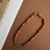 Pulseras de thuja de aceite rojo de doble círculo, thuja de alto contenido de aceite con ágata gris Zakilam, pulseras de juego de texto creativo, venta al por mayor