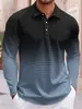 2026 Novo Estilo Transfronteiriço Amazon Estampada Tendência Moda Casual Camisa Polo de Botão Camisa Polo de Botão