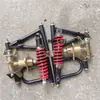DIY caseiro quatro rodas praia kart acessórios frente rocker suspensão buzina sem freio três furos flange conjunto completo de montagem
