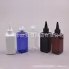 Frasco Quadrado com Boca Afunilada 150ml Marrom Frasco para Óleo Essencial Frasco para Loção 150 Tampa Afunilada Transparente Frasco Quadrado Frasco Preto para Líquido Medicinal Frasco para Óleo