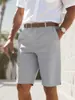 Exportación Transfronteriza Populares Europeos y Americanos Pantalones Cortos de Traje de Negocios para Hombre Verano 2025 Nuevos Pantalones Casuales de Cinco Puntos 8757