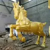 Escultura de Cavalo de Cobre Atacado Quadrado Grande Cavalo de Cobre Fundido Cavalo Galopante Produção Escultura em Cobre Enfeites de Cavalo Fabricante de Escultura em Cobre de Hebei