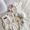 Meias Versáteis de Outono e Inverno para Meninas, Meias Pequenas de Meia Panturrilha, Meias Doces de Meia Panturrilha Hello Kitty, Meias Doces de Estudante