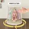 Caja de Exhibición de Colgantes Labubu Caja de Exhibición Giratoria Transparente Muñeco de Peluche Labubu Muñeco Caja Ciega Soporte de Exhibición de Almacenamiento