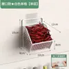 Estante de almacenamiento de cocina para cebolletas, jengibre y ajo Estante de especias de pared Caja de almacenamiento de jengibre y ajo Cesta para verduras con drenaje de pared sin perforaciones