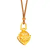 Collar Colgante Bestia Divina Auspiciosa Estilo Mismo Tienda Dorada Puzuo Arena Dorada Cadena para Suéter de Lujo Accesible Versátil Exquisito Nicho para Mujer