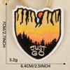 Etiqueta de Bordado a Computadora Paisaje Original Camping Insignia para Exterior Accesorios de Ropa Parche Calcomanías Accesorios de Bordado Etiqueta de Tela Calcomanías de Tela
