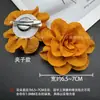 Flor de Rosa de Tela de Burbujas Arrugada de 7 CM Flor de Remolino Flor Hecha a Mano Tridimensional Flor DIY Faldas Zapatos Sombreros Bolsos Accesorios