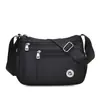 Bolso bandolera versátil multicapa de tela Oxford ligera, resistente al agua, color liso, bolso de hombro moderno para mujer, adecuado para viajes y desplazamientos