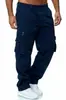 Comercio exterior transfronterizo 2026 pantalones de trabajo casuales para hombre multi-bolsillo holgados de pierna recta, pantalones casuales de moda y versátiles