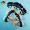 Decoração de Halloween Palhaço Óculos Engraçados Sobrancelhas Maquiagem Mágico Truque Engraçado Bobo Adereços