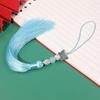 Borla de Bola de Diamantes de Mariposa Abanico de Solapa Presionada de la Dinastía Han Horquilla para el Cabello Bolso Joyería Borla Colgante Decoración Colgante Accesorios de Joyería DIY Hechos a Mano