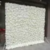 Amazon Transfronterizo Tela Blanca Base Flor de Simulación Pared de Fondo Pared de Flores Rosa Hortensia Decoración de Boda Pared de Flores