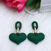 Nova Candy 15 cor amor orelha studs brincos moda personalidade simples acrílico cadeia brincos orelha jóias para as mulheres