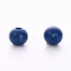 Nuevas Cuentas Redondas de Madera Pintura Ecológica Coloridas Agujero Recto Cuentas de Madera Cuentas de Madera Color Oscuro Material para Bisutería DIY Hecho a Mano Cuentas Sueltas