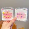 Lindas y suaves pegatinas de uñas de dibujos animados de frutas para niños, manualidades interactivas para padres e hijos, esmalte de uñas no pegajoso, versátiles para uso en casa y al aire libre