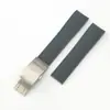 En Stock Adecuado para Langqin Concas Submariner Buceo Correa de Silicona con Patrón de Arco, Caucho Suave Modelo Original 21mm