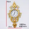 Reloj de Pared Retro Europeo Americano para Dormitorio Reloj de Pared para Sala de Estar Decoración de Pared Decoración de Pared para Sala de Estar Decoración de Pared para Entrada