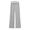 2024 Principios de Otoño Nuevos Pantalones Deportivos de Yoga Cintura en V Cremallera Adelgazantes Pantalones de Pierna Ancha Pierna Larga Holgados Rectos