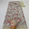 Malha de Largura Total Colorida Lantejoula Bordada Renda Contas Tubo Bordados Acessórios Roupas Vestuário de Palco Vestido de Casamento Vestido de Noite Tecido