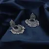 Pendientes Étnicos Bohemianos Europeos y Americanos Estilo Vintage Aleación Forma de Abanico Flor Tallada Campana Borla Colgante para Mujer