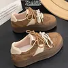 Piel Genuina Súper Suaves Suela Gruesa Zapatos de Entrenamiento Alemanes Zapatos de Mujer 2026 Otoño Invierno Nuevos Estudiante Versátiles Casuales Zapatos Deportivos Zapatos de Pan