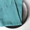 Tela de Algodón de Bambú con Cierre de Borde Servilleta Tela Arrugada Evento de Boda Gasa Tela de Servilleta Occidental Decoración de Mesa de Comedor Occidental Paño de Cocina
