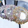Cuentas redondas de vidrio degradado con sentido roto de jade de 10 mm, hechas a mano, para hacer joyas, anillos, pulseras y collares.