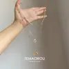 Collar versátil para uso diario en primavera y verano, colgante moderno y exquisito para estudiantes, accesorio para la clavícula para mujeres estilo commuter diario