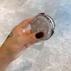 Espelho Mini Redondo Luxuoso Cravejado de Diamantes, Espelho de Maquiagem Portátil, Espelho de Maquiagem Dupla Face com Tampa Flip, Venda Quente Transfronteiriça Venda Direta de Fábrica